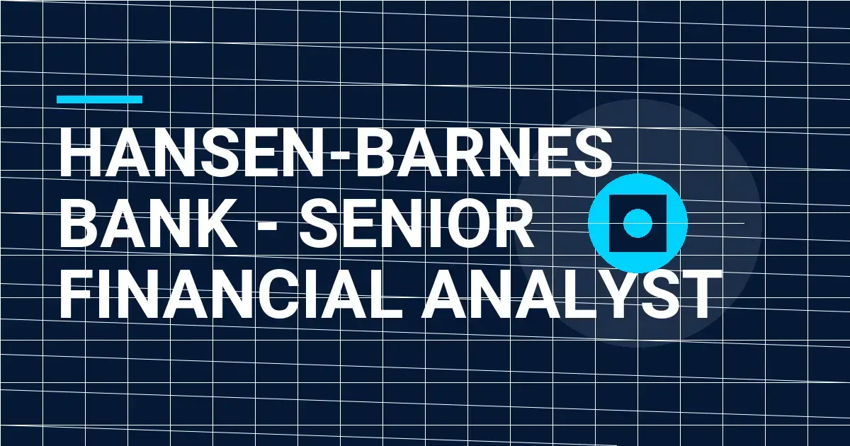 Hansen-Barnes Bank - Senior Financial Analyst