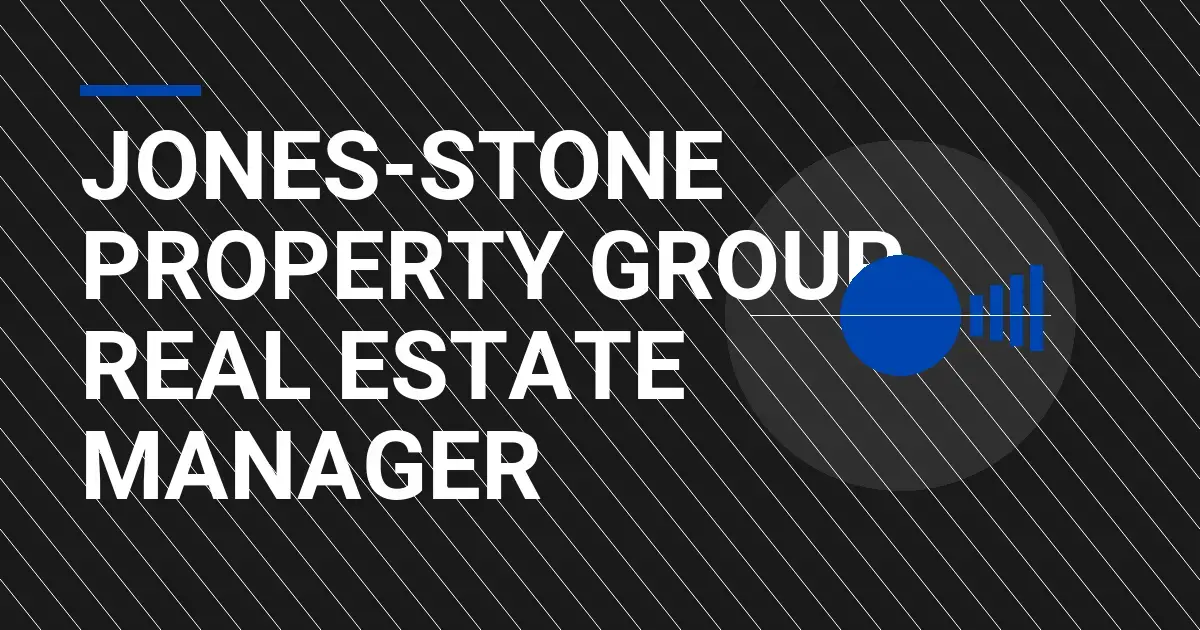 Jones-Stone Property Group Real Estate Manager
