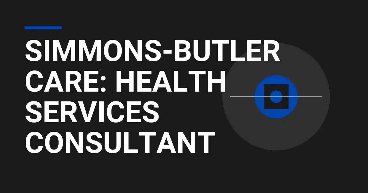 Simmons-Butler Care: Health Services Consultant