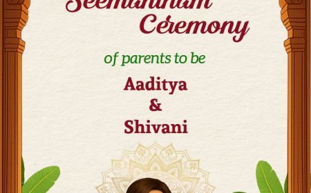 Embracing Tradition with Creativity: Seemantham Card Design Guide