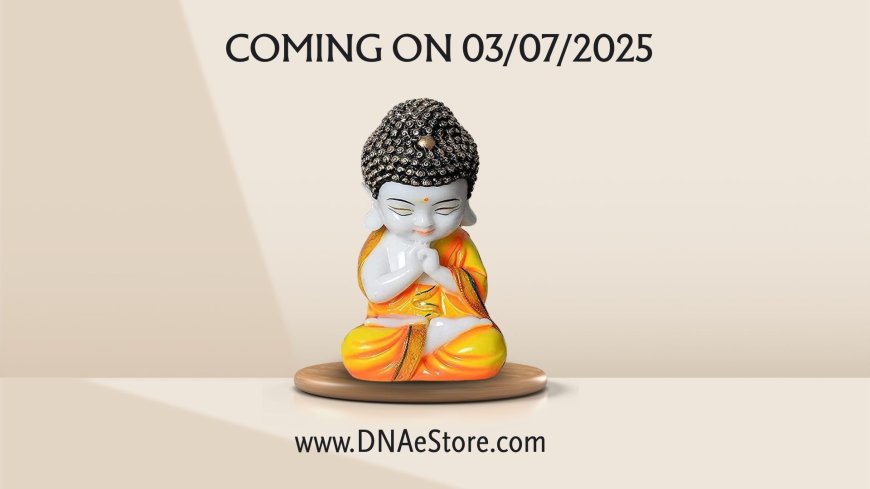 Handcrafted Baby Monk Figurine – Decorative Showpiece from DNA EStor